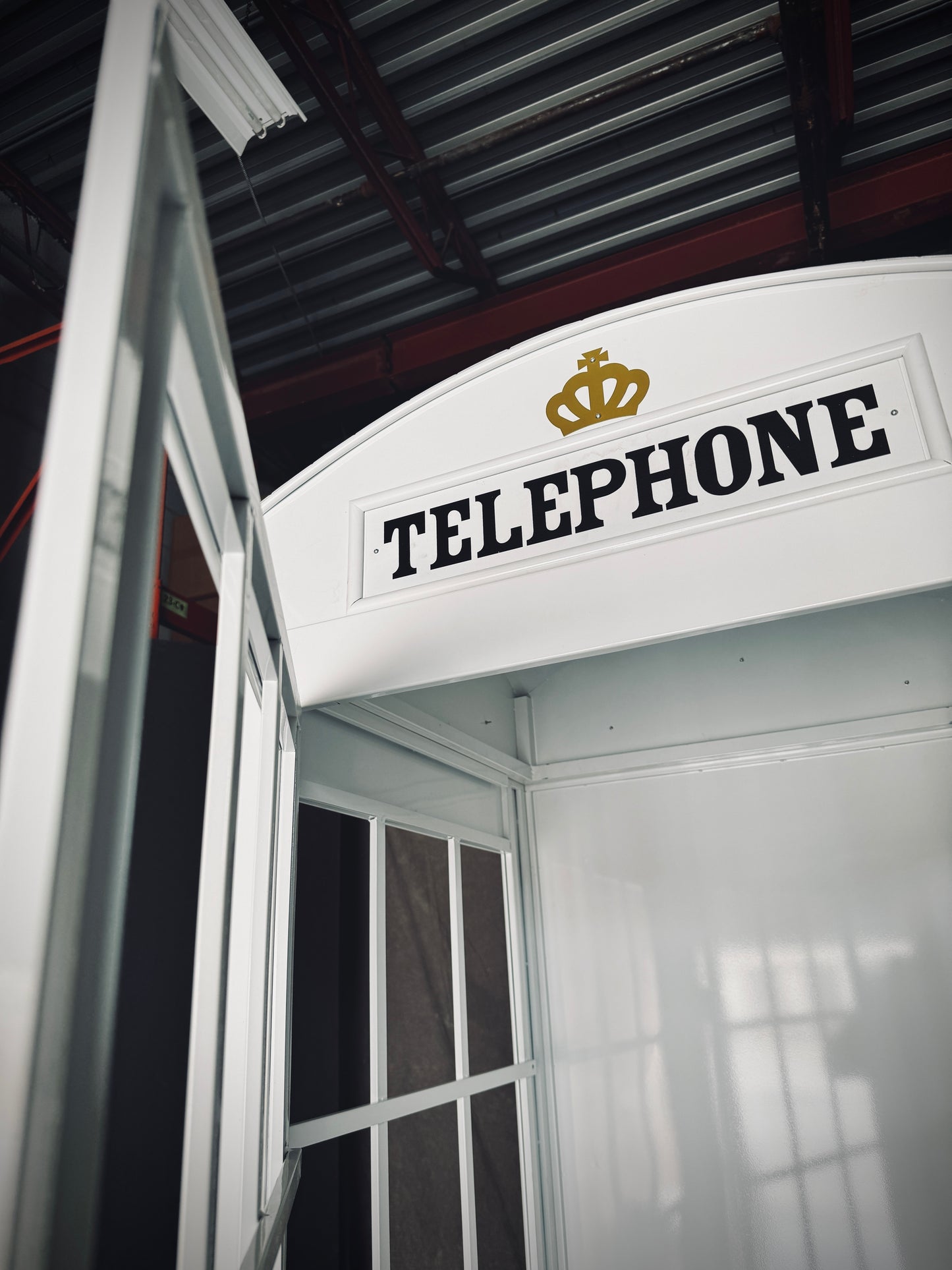 White Telephone Booth