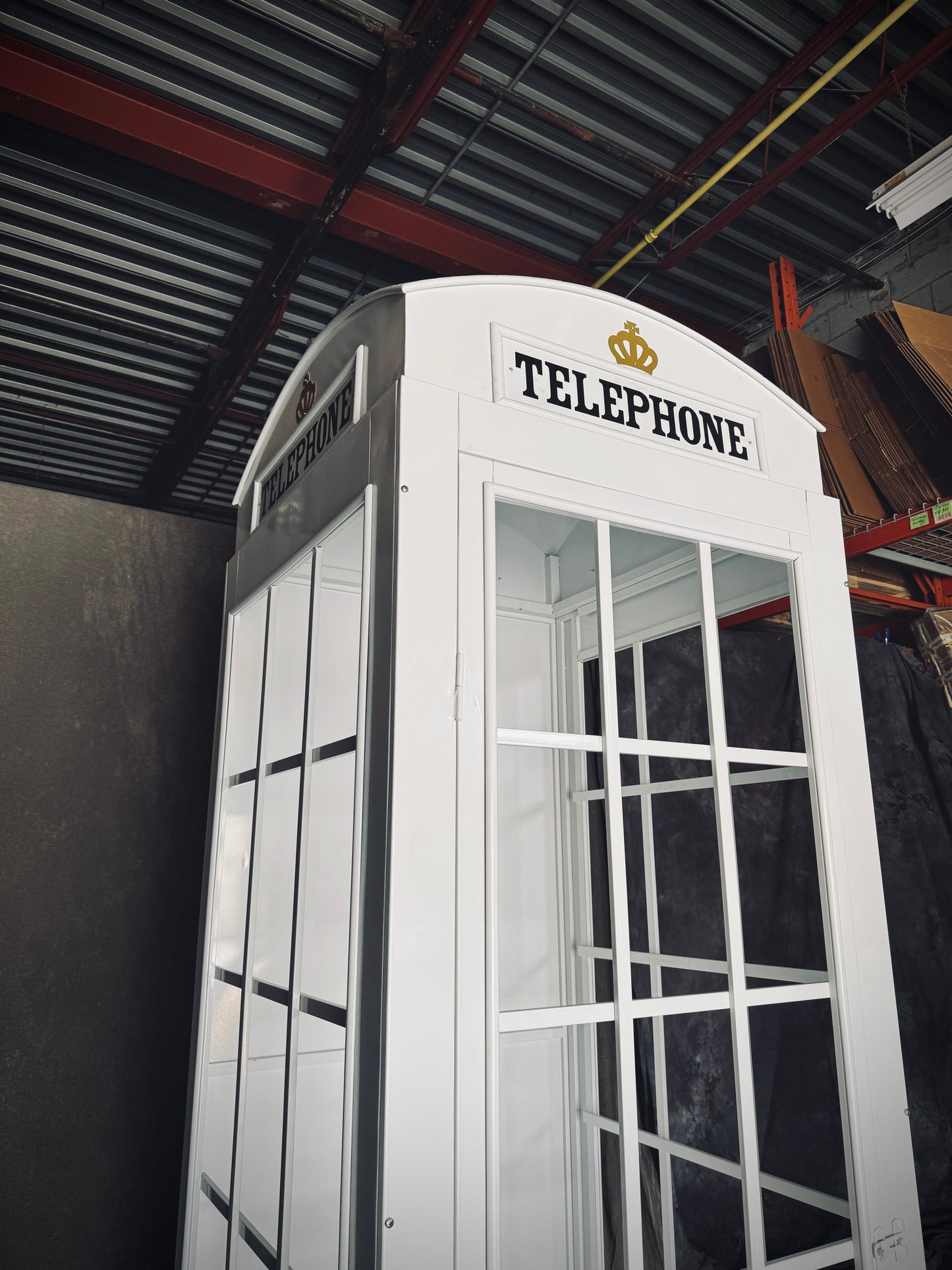 White Telephone Booth