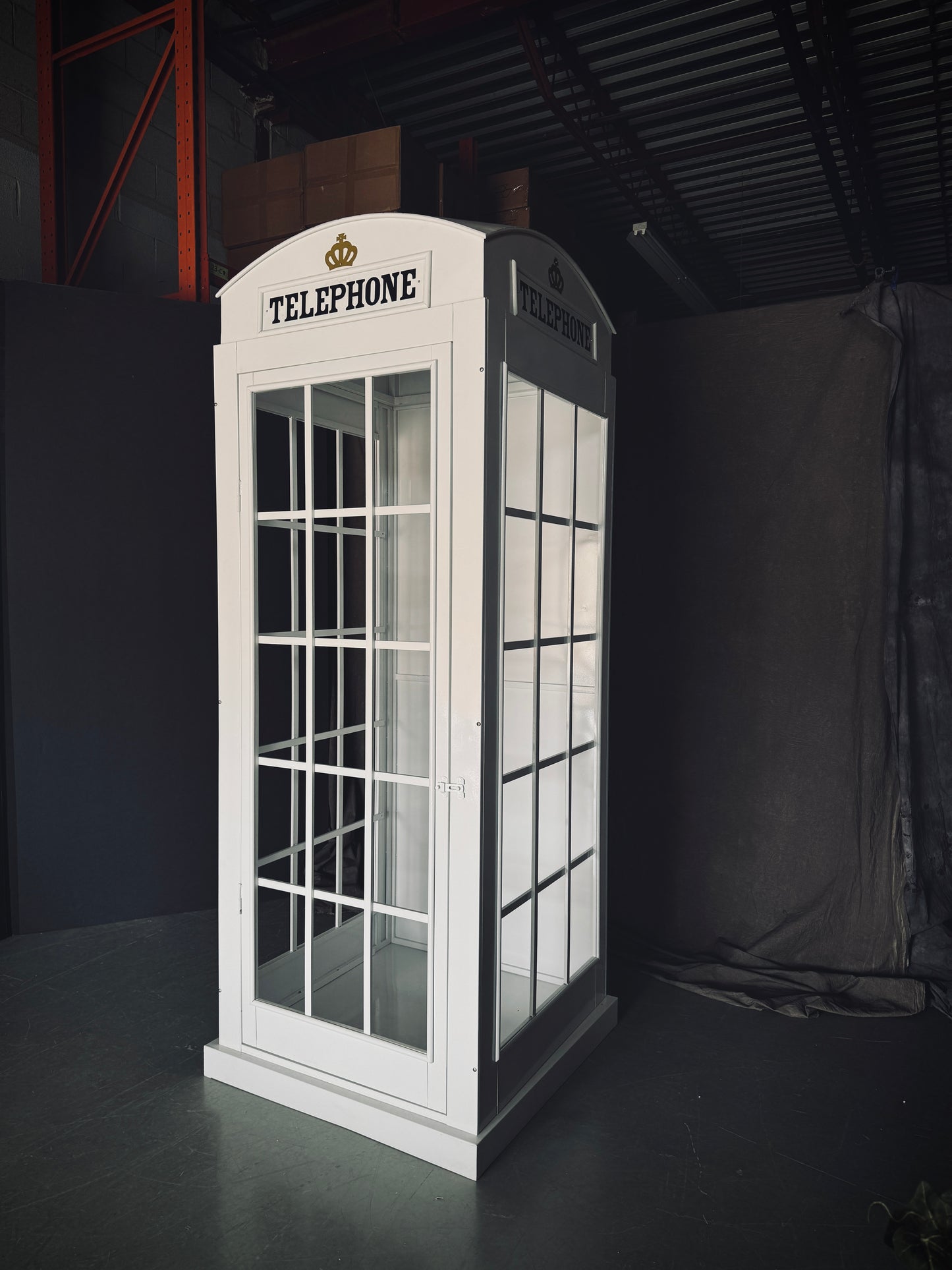 White Telephone Booth