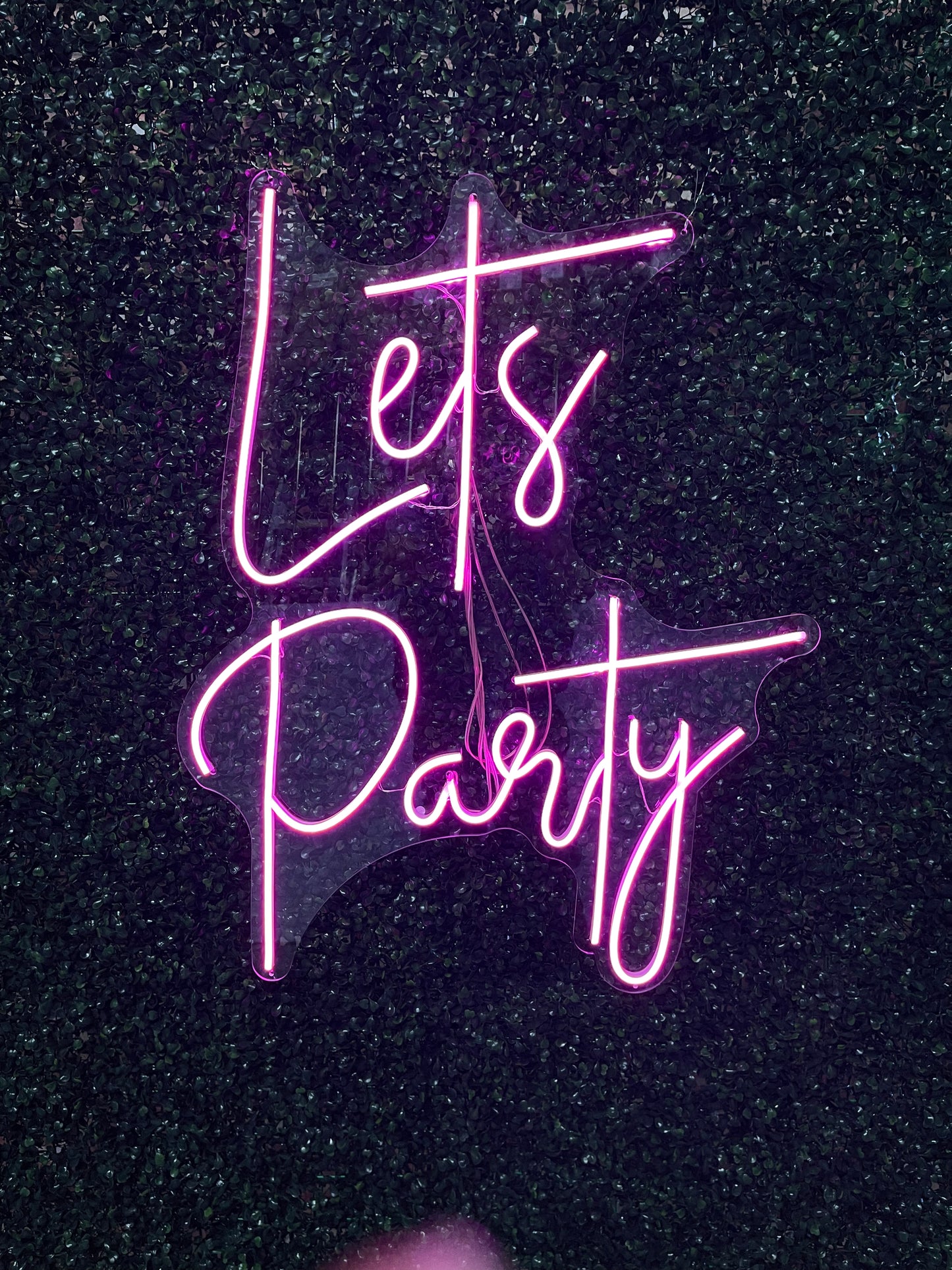 Neon Sign "Let's Party"