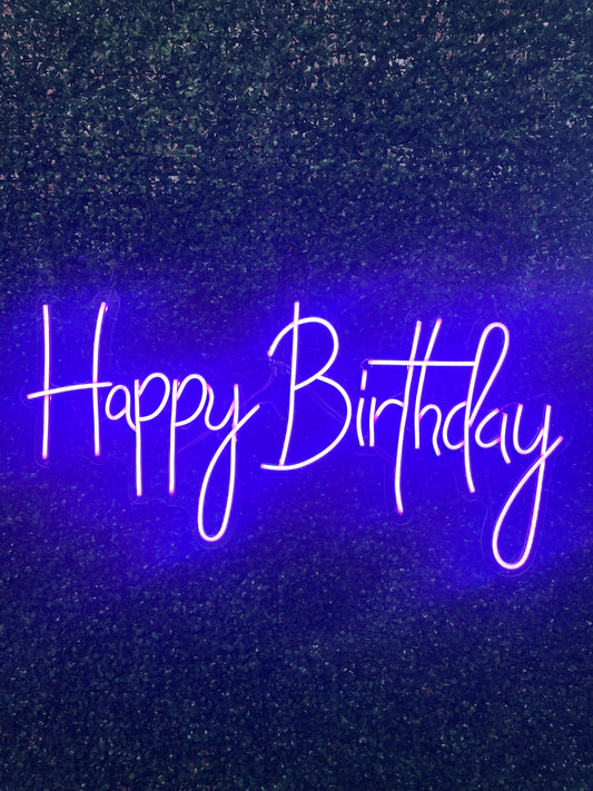 Neon Sign "Happy Birthday"