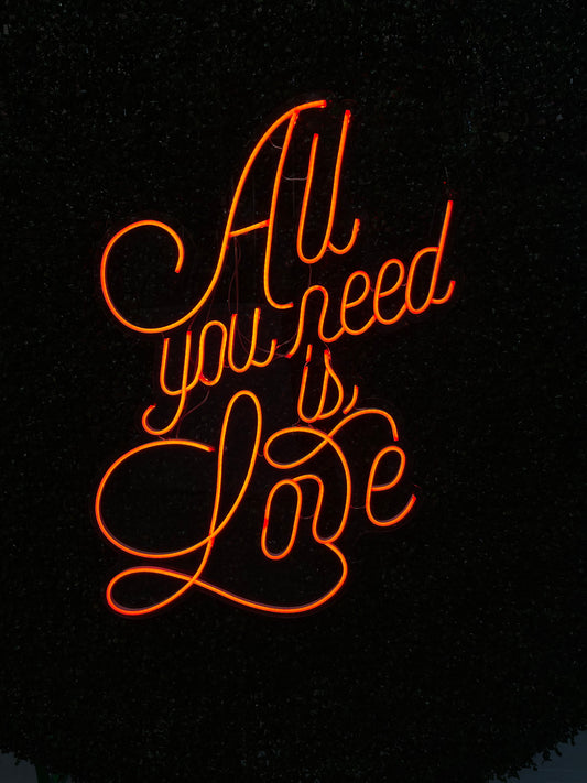 Neon Sign "All You Need is Love"