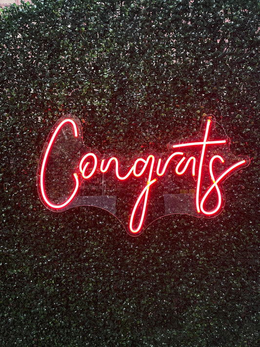 Neon Sign "Congrats"