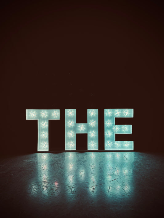 "THE" RGB Lightbulb Marquee Letters 16"