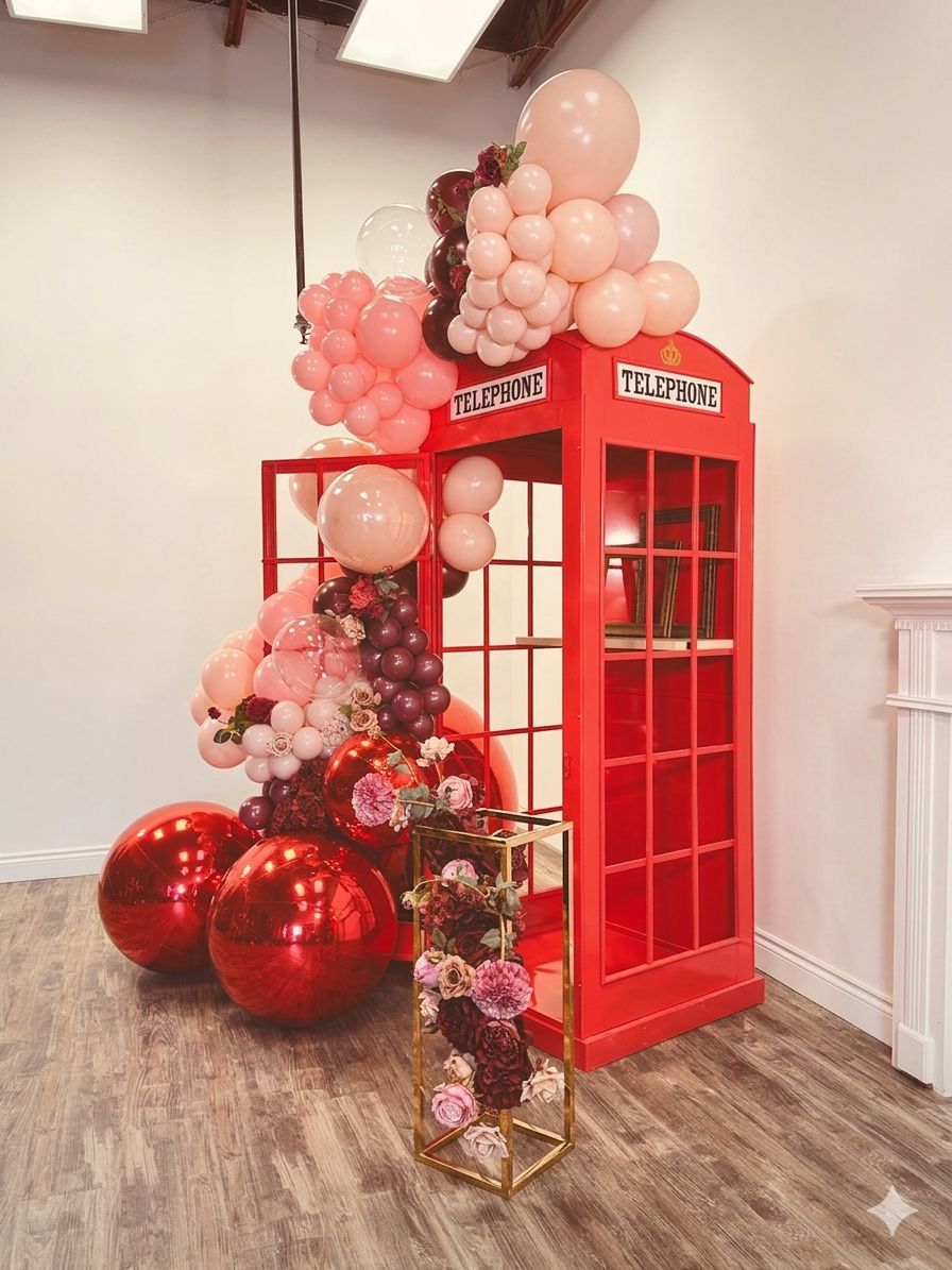 British Telephone Booth Red