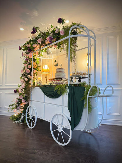 White Sweet Cart for rent