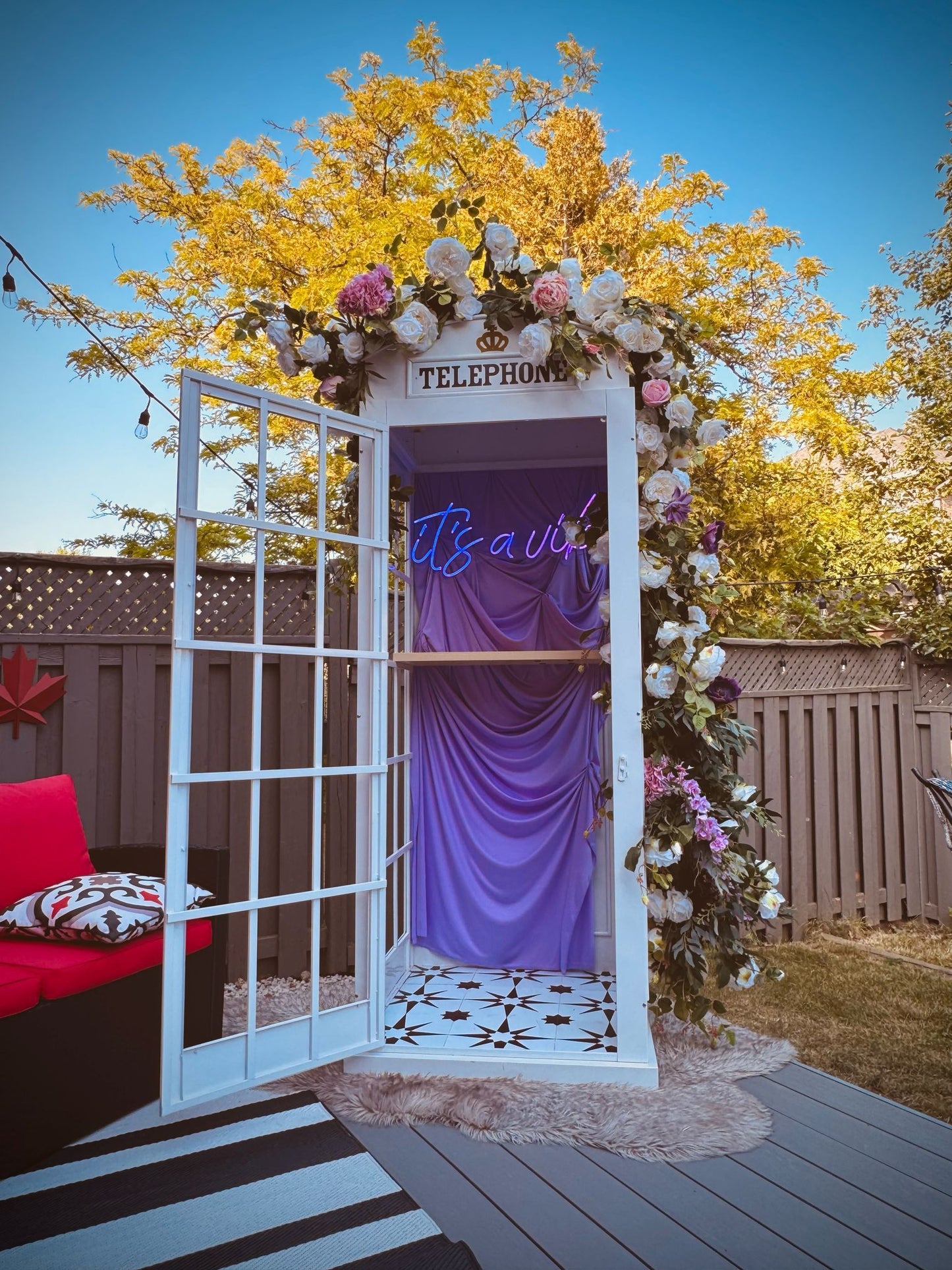 White Telephone Booth